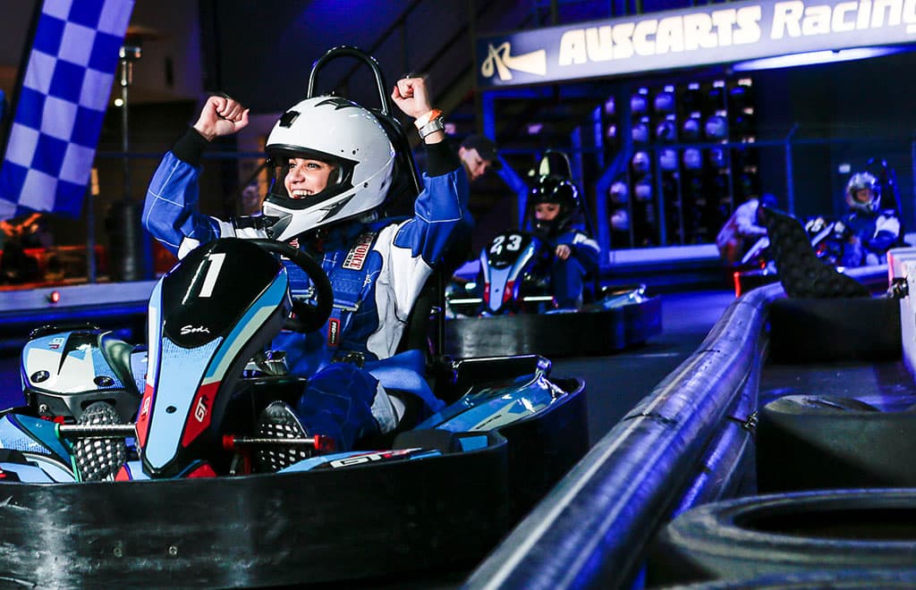 Indoor go-kart racing at Auscarts Racing - KKDay Things to do In Melbourne for the Family